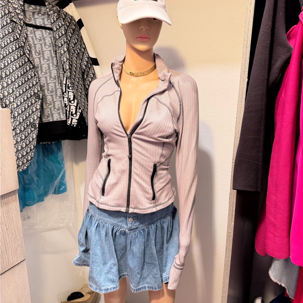 Lululemon Athletica Light Pink Bomber Jacket